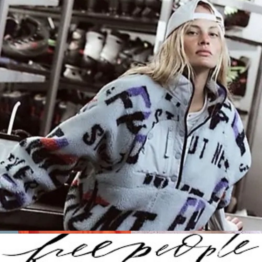 Free People Hit The Slopes Fleece Jacket❤️NWOT